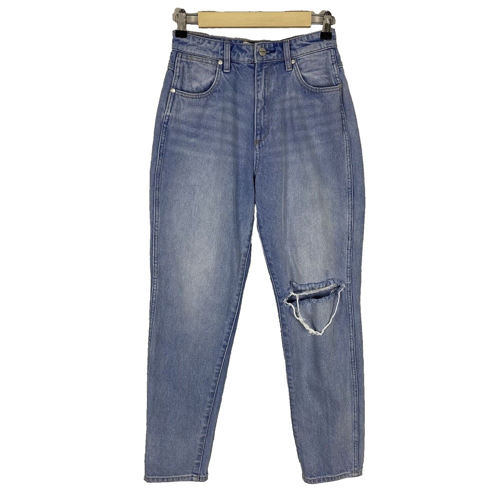Wrangler Jeans Womens Size 8 Blue Drew Modern Distressed‎ Lucille Blue Straight